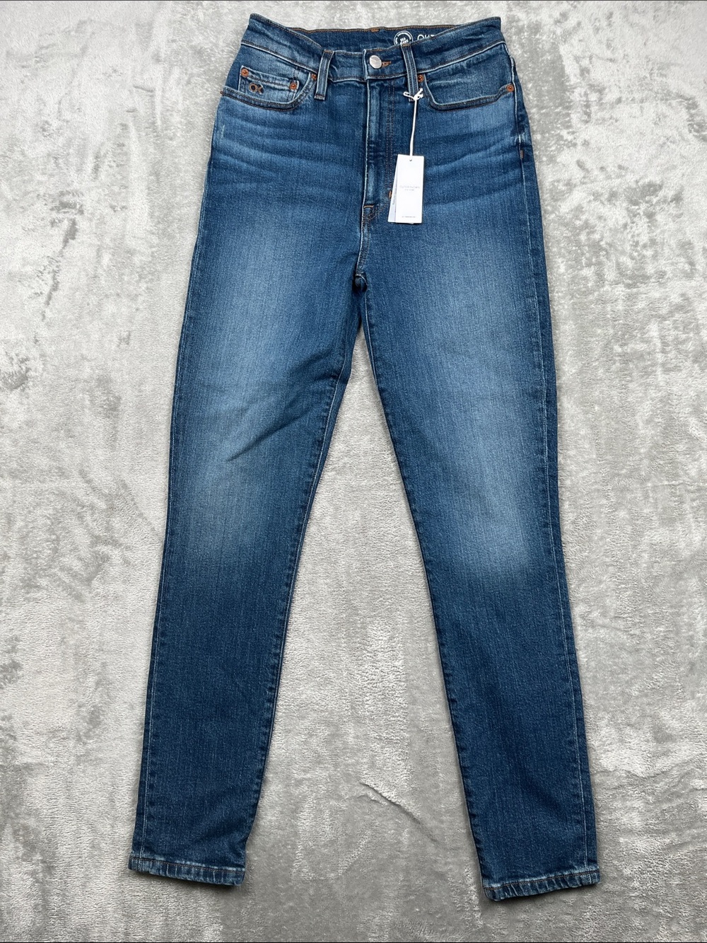 NEW Outerknown 26, Classic Blue The Point Skinny SEA Jeans Organic Cotton
